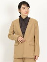【SALE/54%OFF】m.f.editorial ウーリッシュ カラーレスロングジャケット キャメル(セットアップ可能) タカキュー スーツ・フォーマル ス...