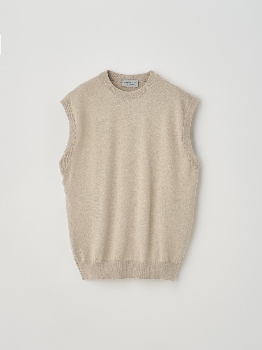 ジョンスメドレー トップス レディース JOHN SMEDLEY Crew neck Sleeveless Top ｜ S4702 ｜ 24G ジョンスメドレー トップス ニット【送料無料】