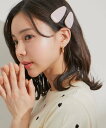 【SALE/50%OFF】VIS 【2個SET】合皮ヘアピン ビス ヘアアクセサリー バレッタ・ヘアクリップ・ヘアピン ピンク シルバー