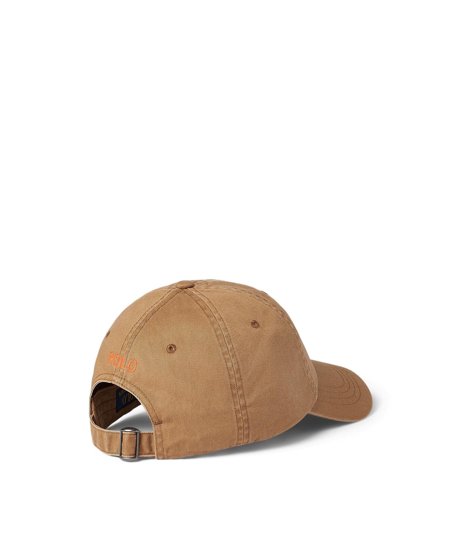 POLO RALPH LAUREN コットン チノ ボール キャップ ラルフローレン 帽子 キャップ ブラウン【送料無料】