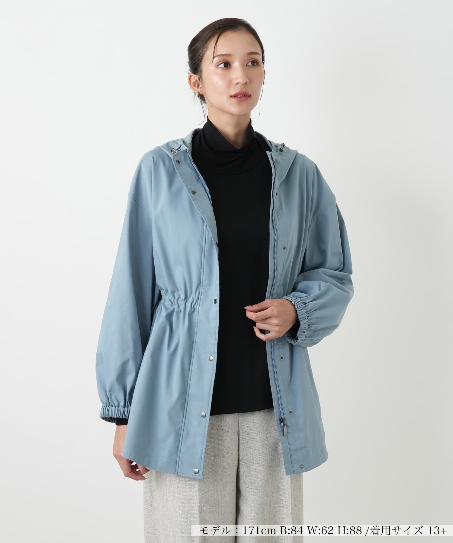 Leilian PLUS HOUSE フーディーアウター レリアン プラスハウス ジャケット・アウター テーラードジャケット・ブレザー ワインレッド ネイビー ブラウン