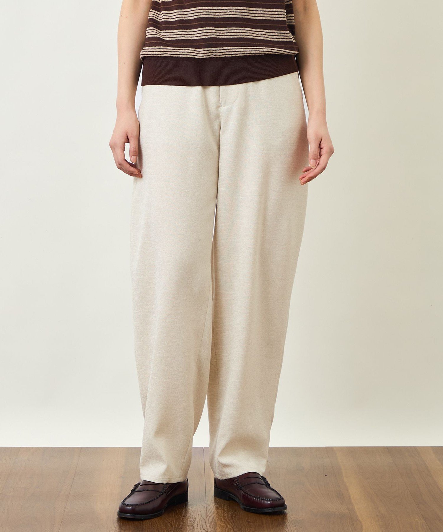 GREY LABEL ドライタッチオックス カーブパンツ マッキントッシュ フィロソフィー パンツ その他のパンツ ベージュ ブラック