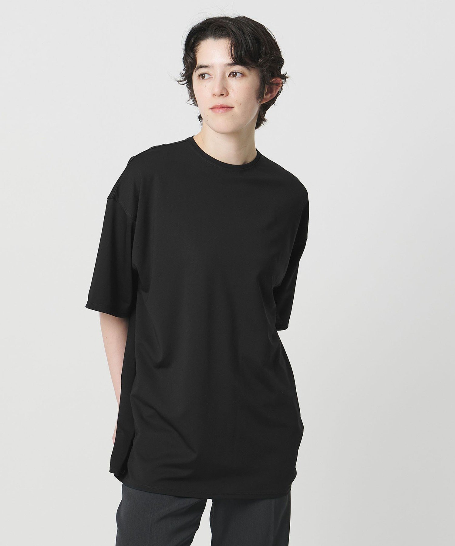 ＜MARW UNITED ARROWS＞ポンチ オーバー Tシャツ 接触冷感 ビューティー＆ユース ユナイテッドアローズ トップス カットソー・Tシャツ ホワイト ブラック