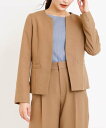 【SALE/60%OFF】a.v.v 【セットアップ対応/洗える】ライトウーリッシュキーネックジャケット アー・ヴェ・ヴェ スーツ・フォーマル スーツジャケット...