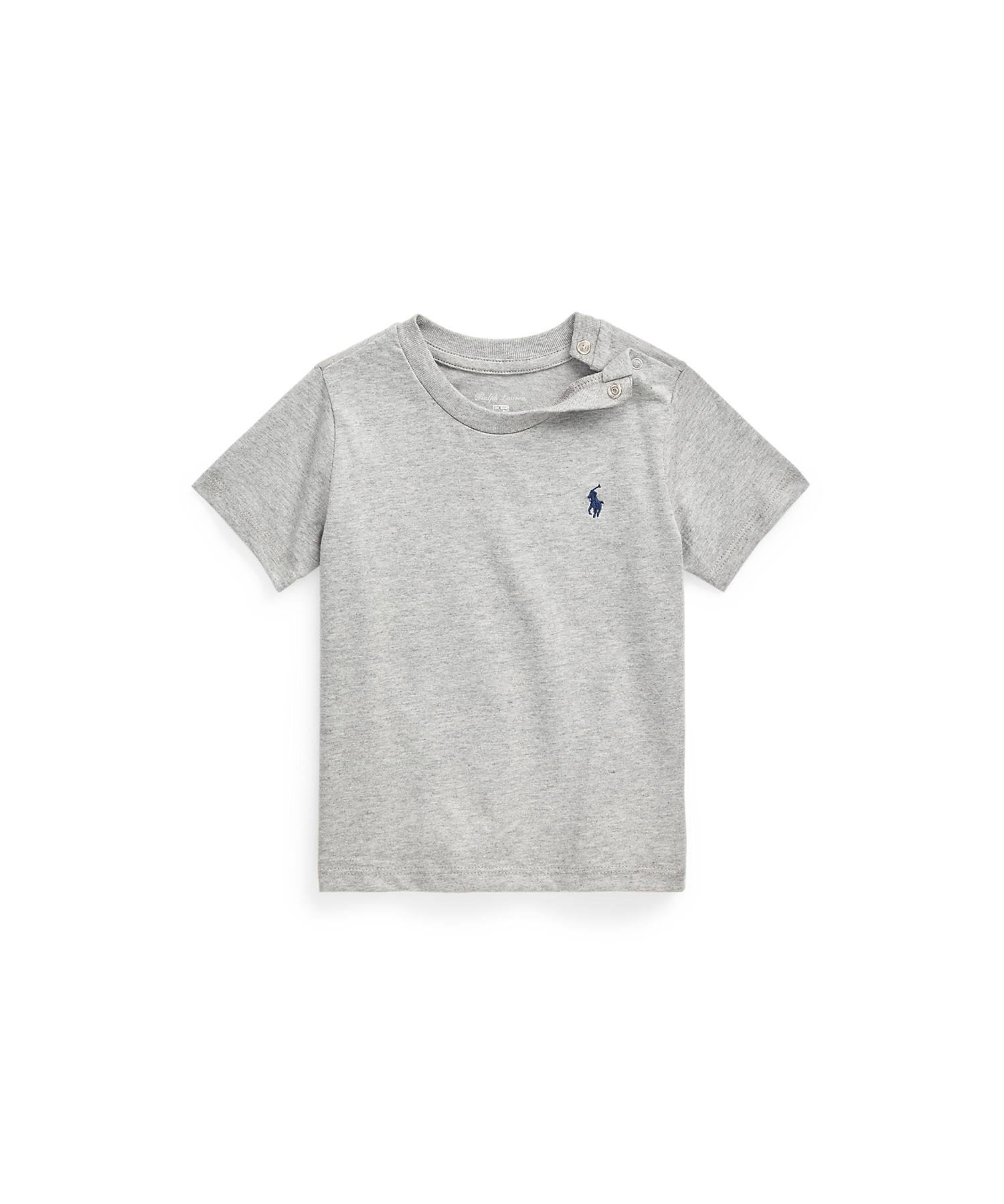 POLO RALPH LAUREN (ベビー)コットン ジャージー クルーネック Tシャツ ラルフローレン トップス カットソー・Tシャツ グレー【送料無料】