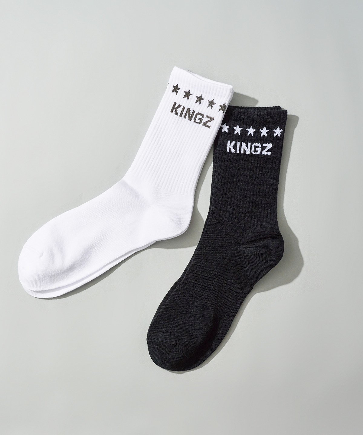 【SALE/50%OFF】KINGZ KINGZロゴ ロング丈ソックス キングズ インナー・ルームウェア その他のインナー・ルームウェア ブラック ホワイト