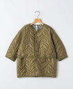 SHIPS KIDS MOUN TEN.:110~140cm / ジグザク キルティング ジャケット シップス ジャケット・アウター ノーカラージャケット ブラ...
