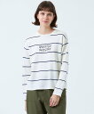 【SALE/18%OFF】MACKINTOSH PHILOSOPHY ライティングロゴボーダーニット マッキントッシュ フィロソフィー トップス ニット グレー ホワイト グリーン【送料無料】