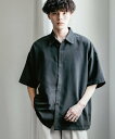 Rocky Monroe オーバーサイズピーチ起毛半袖シャツ ロッキーモンロー トップス シャツ・ブラウス ホワイト グレー ブラック ネイビー ブルー【送料無料】