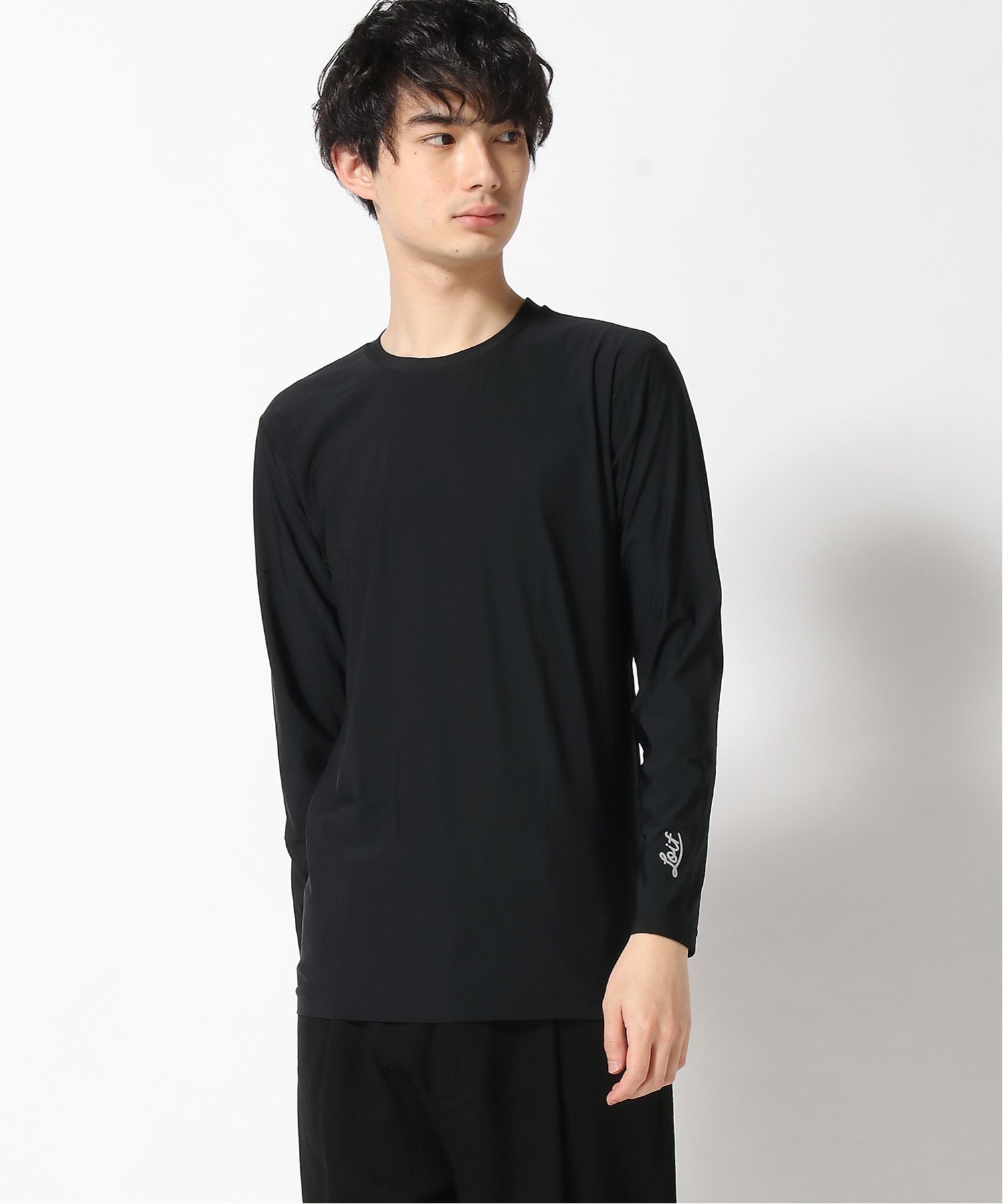 Loif (U)【Loif GOLF】HYOON EXアンダーシャツ フリーノット トップス カットソー Tシャツ ブラック ホワイト【送料無料】