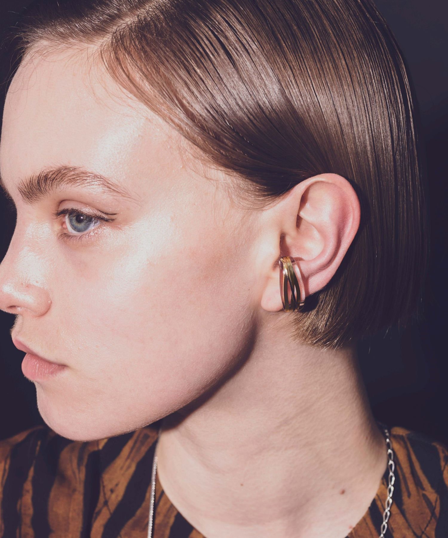 and cloud Capture Layered Earcuff アンドクラウド アクセサリー・腕時計 イヤリング・イヤーカフ イエロー ブラック