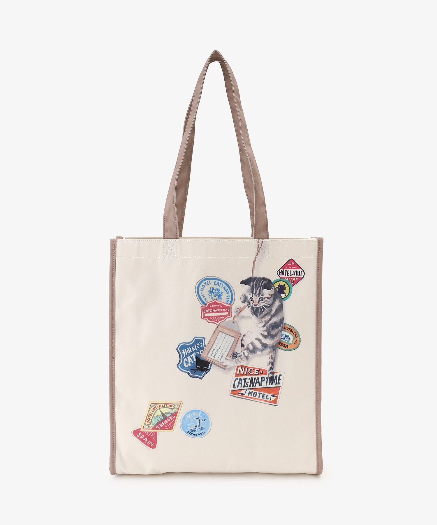 Afternoon Tea LIVING トートバッグマチ付き/Cat's NapTime アフタヌーンティー・リビング バッグ トートバッグ ホワイト【送料無料】のサムネイル