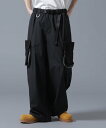 LHP DankeSchon/ダンケシェーン/SWITCH NYLON CARGO PANTS エルエイチピー パンツ その他のパンツ ブラック【送料無料】
