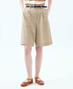 【SALE/22%OFF】MACKINTOSH PHILOSOPHY ワンタックハーフパンツ マッキントッシュ フィロソフィー パンツ その他のパンツ ブラック ベージュ【送料無料】