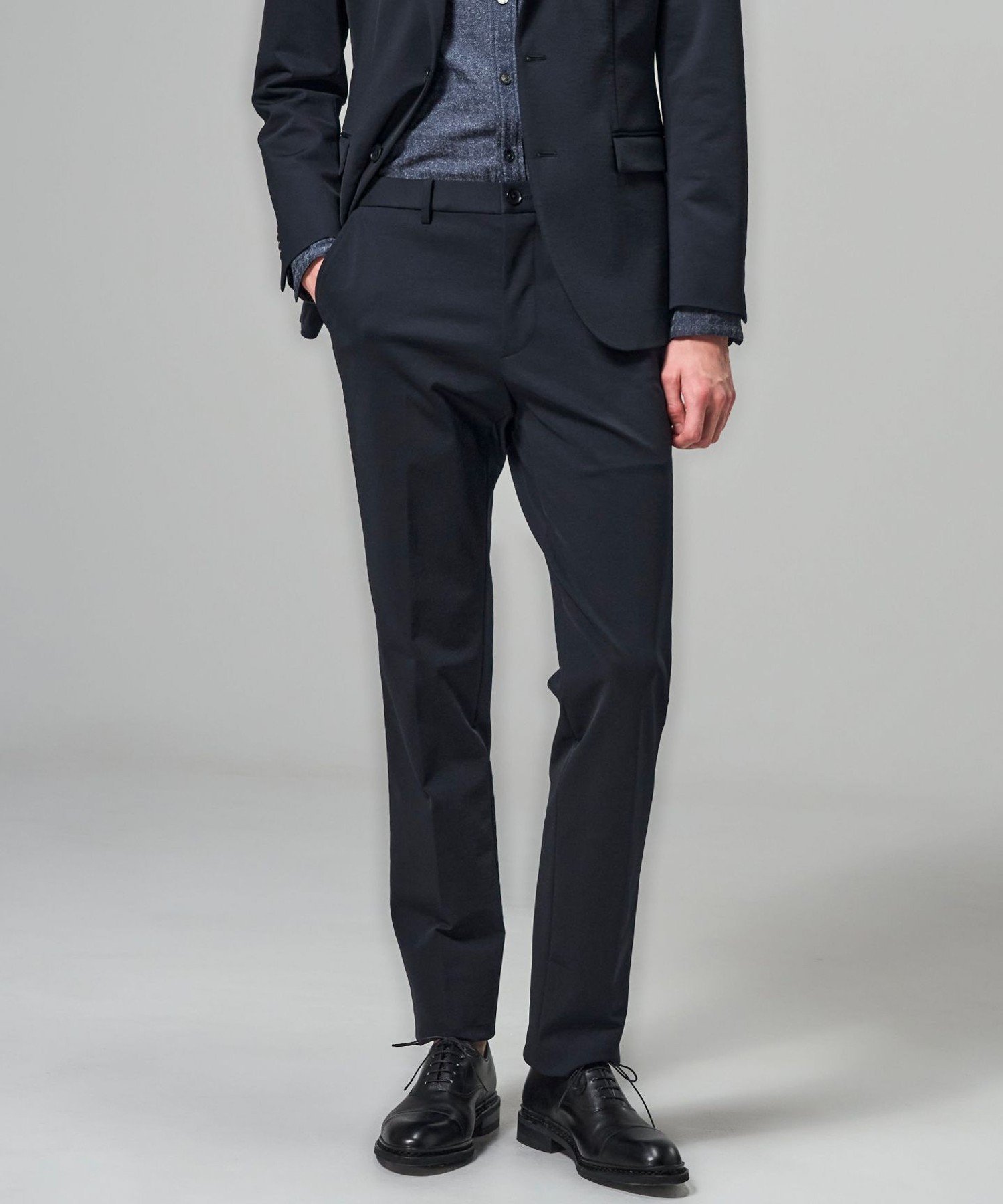 JOSEPH HOMME 【セットアップ対応】コンプレッションジャージー テーパードパンツ / CITY EASY ジョゼフ オム パンツ スラックス・ドレスパンツ グレー ネイビー【送料無料】