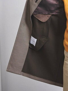 Gun Club Check Raglan Coat 1125-139-7365: Beige Gun Club Check Raglan Coat 1125-139-7365: Beige