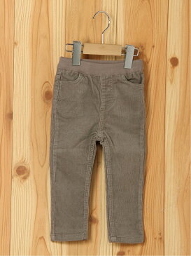 【SALE/50%OFF】petit main コーデュロイスキニーPT ナルミヤオンライン パンツ/ジーンズ キッズパンツ グレー ホワイト カーキ パープル