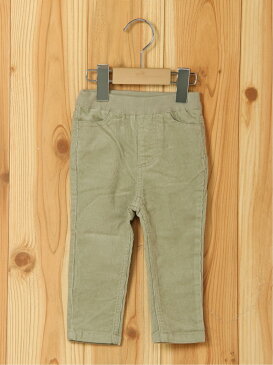 【SALE/50%OFF】petit main コーデュロイスキニーPT ナルミヤオンライン パンツ/ジーンズ キッズパンツ グレー ホワイト カーキ パープル