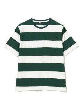 【SALE/50%OFF】BEAMS HEART BEAMS HEART / ビッグ ボーダーTシャツ ビームス アウトレット カットソー Tシャツ オレンジ グリーン ネイビー