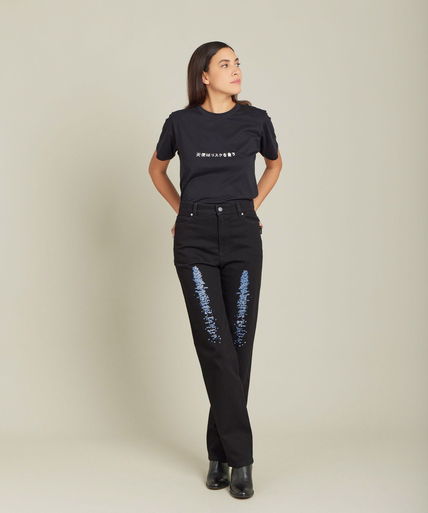 SEU7 PANTALON パンツ アニエスベー パンツ その他のパンツ ブラック