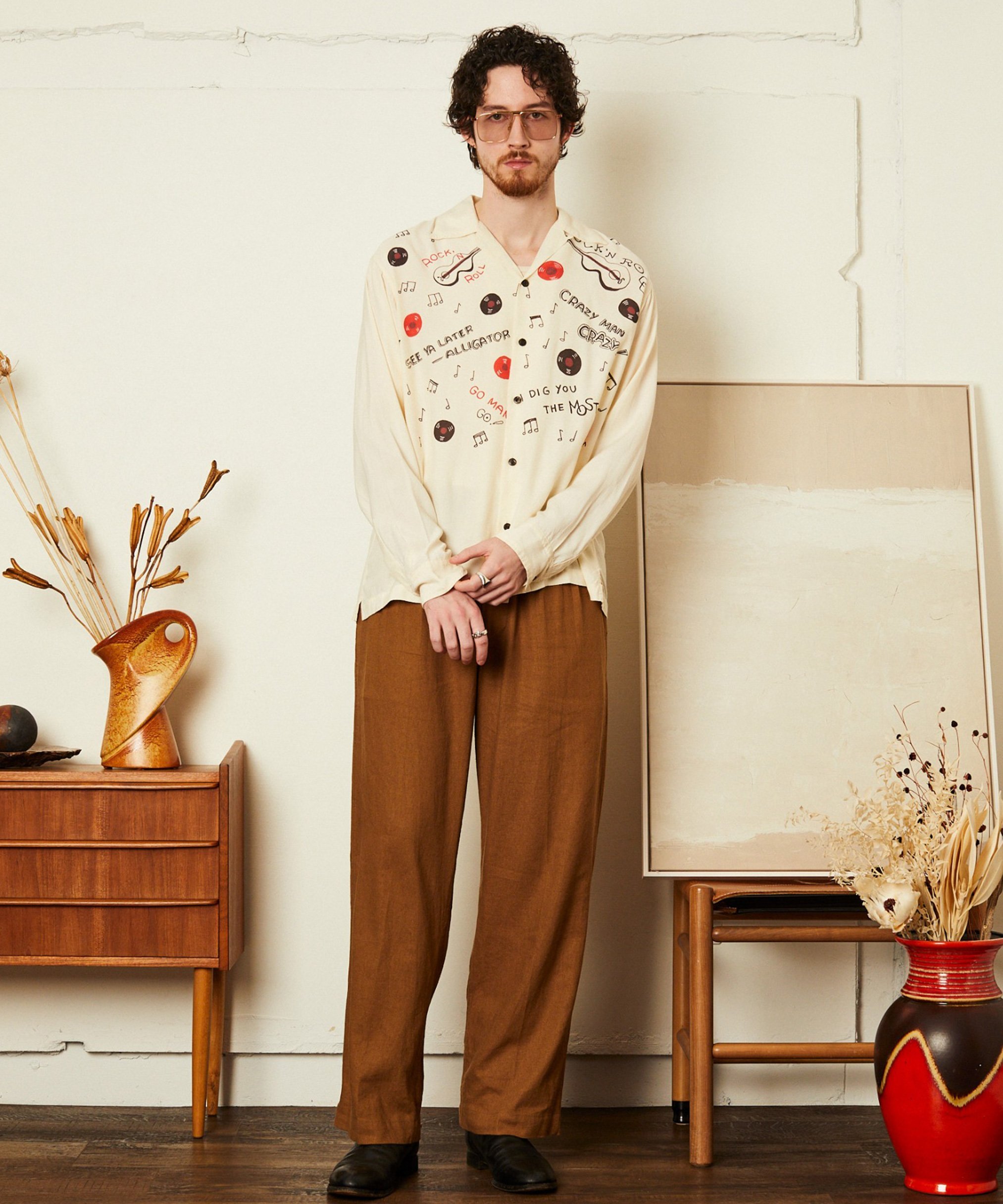 Schott LINEN TROUSERS/リネン トラウザー ショット パンツ その他のパンツ カーキグリーン【送料無料】