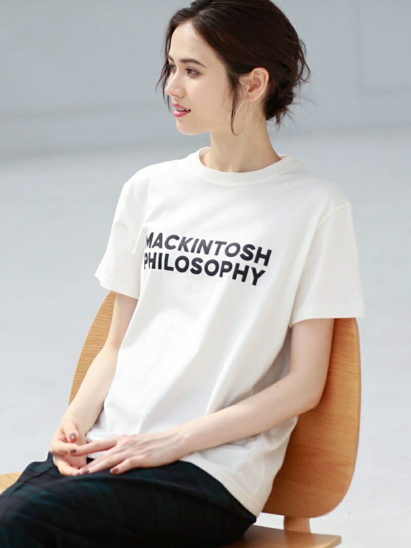 【SALE／37%OFF】MACKINTOSH PHILOSOPHY WOMEN ボールドロゴTシャツ マッキントッシュ フィロソフィー トップス カットソー・Tシャツ ホワイト ネイビー ベージュ グリーン【送料無料】のサムネイル