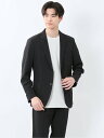 【SALE/10%OFF】TAKA-Q ドットプリント スリムフィット 2ボタンジャケット 黒(セットアップ可能) タカキュー スーツ・フォーマル スーツジャケ...