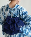utatane utatane 綿麻 清江絞り 有松染め 兵児帯 トンボ・菱・トンボ 花紺 ウタタネ 着物・浴衣・和装小物 和装小物【送料無料】