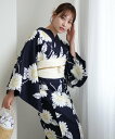 utatane 浴衣3点セット 紺地に向日葵 ウタタネ 着物・浴衣・和装小物 浴衣【送料無料】