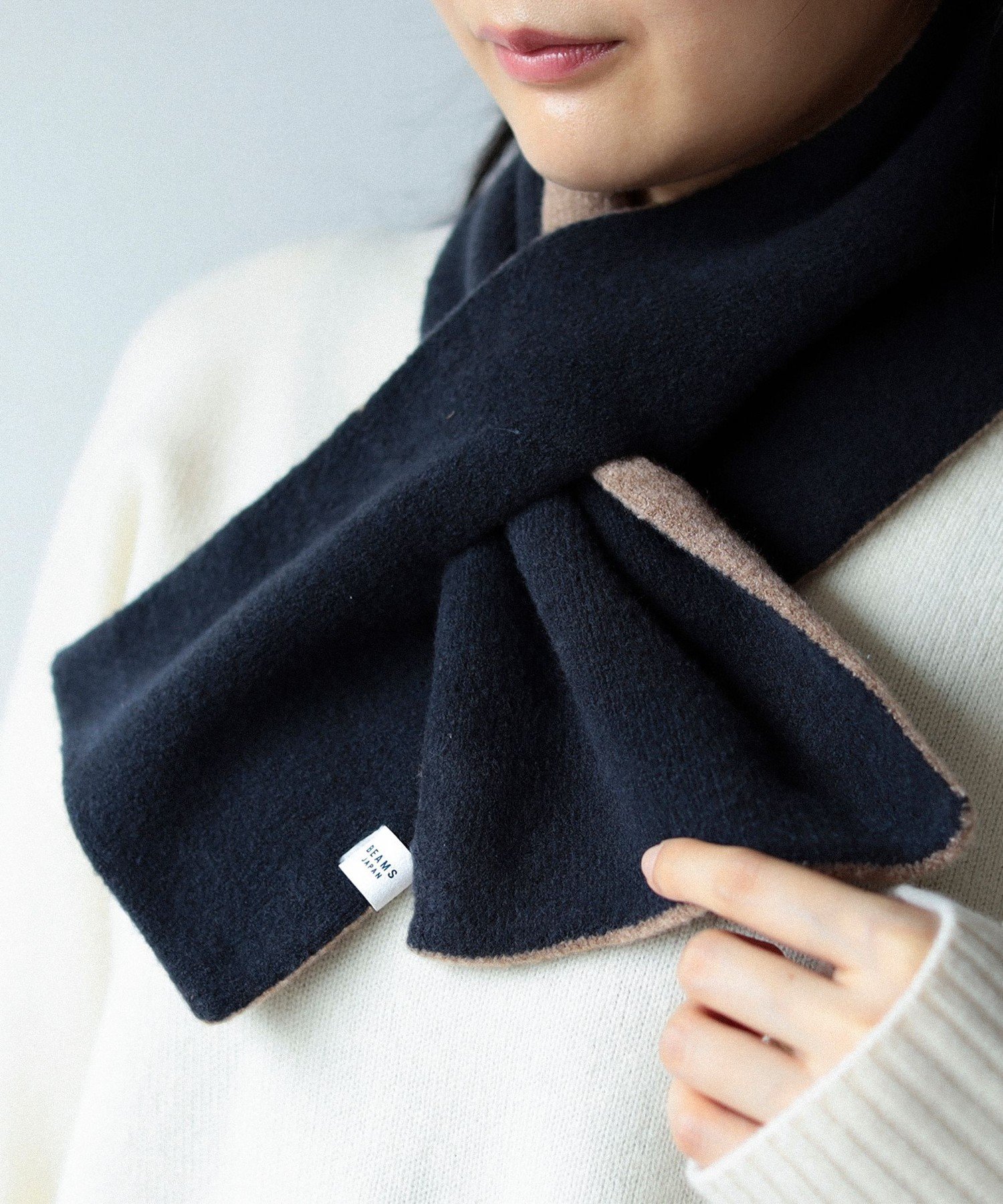 楽天市場】beams リバーシブルマフラーの通販