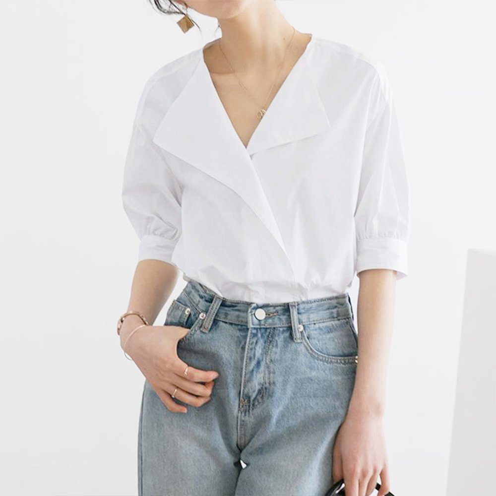 miniministore シャツブラウス 半袖トップス レディース ミニミニストア トップス シャツ・ブラウス ホワイト