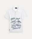 POLO RALPH LAUREN (ボーイズ 2才~7才)エンブロイダリー コットン メッシュ ポロシャツ ラルフローレン トップス ポロシャツ ホワイト【送料無料】