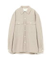 JIL SANDER オーバーシャツ ジル サンダー トップス シャツ・ブラウス ベージュ ブラック【送料無料】