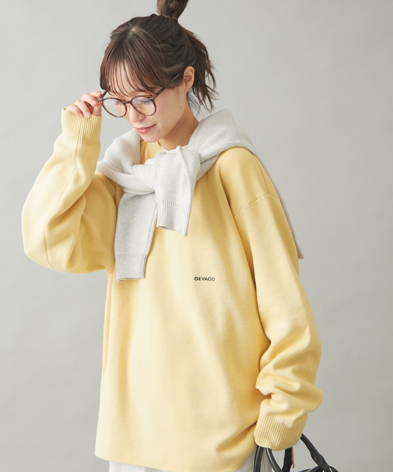 【SALE／40%OFF】CIAOPANIC TYPY 【GEVACO】ワンポイント刺繍プルオーバー チャオパニックティピー トップス ニット イエロー ブラック ホワイト【送料無料】のサムネイル