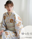 utatane utatane 浴衣3点セット ブルーグレーに椿唐草 3Lサイズ ウタタネ 着物・浴衣・和装小物 浴衣 ブルー【送料無料】