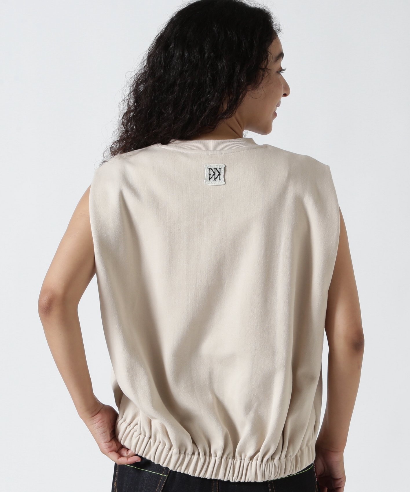 B'2nd YENN(イエン)SLEEVELESS SWEAT PO /Y253-81077 ビーセカンド トップス カットソー・Tシャツ ベージュ ブラック【送料無料】