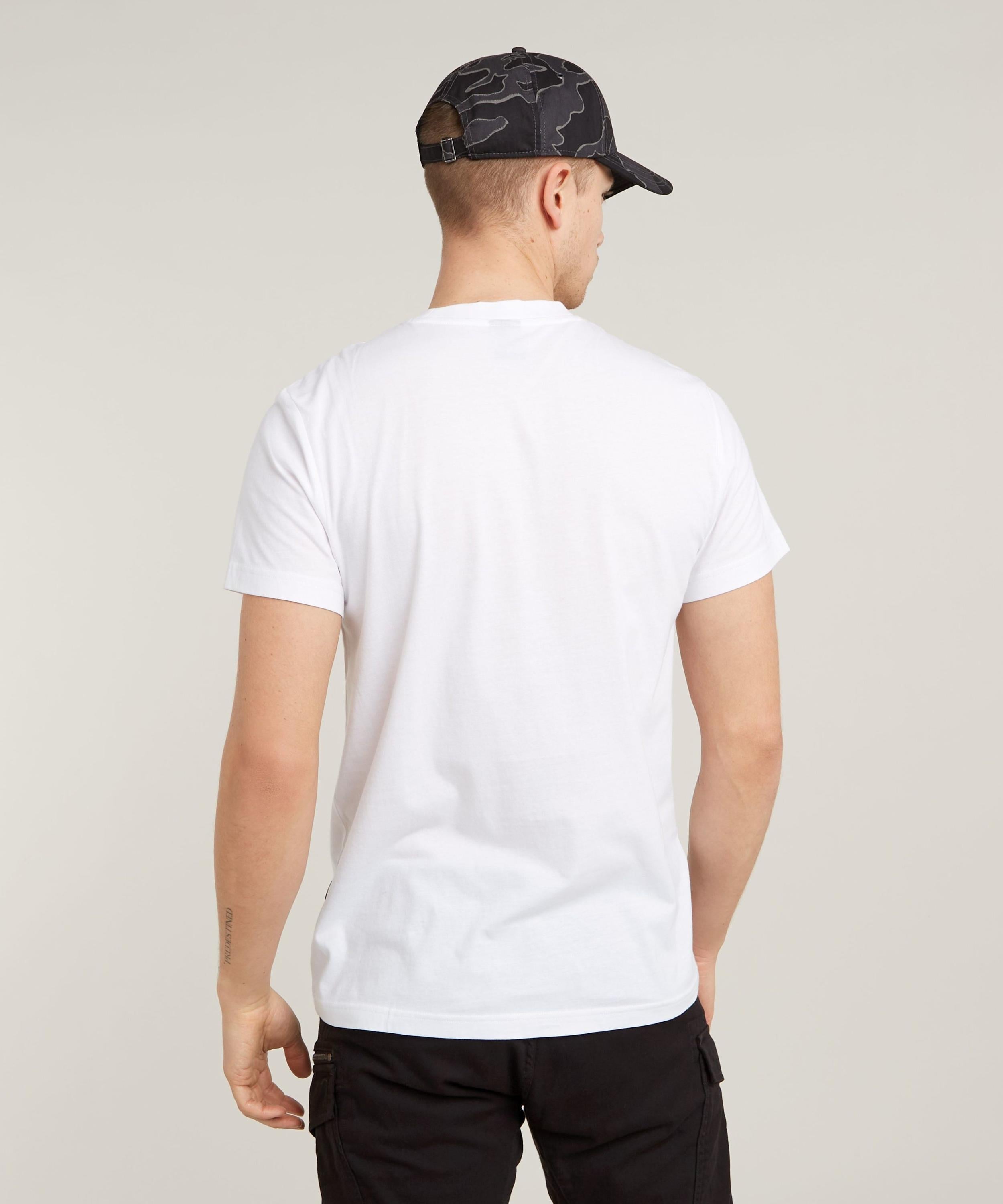 【公式ショップ】Originals Underground T-Shirt/ブランドロゴグラフィックプリントTシャツ ジースターロゥ トップス カットソー・Tシャツ ホワイト