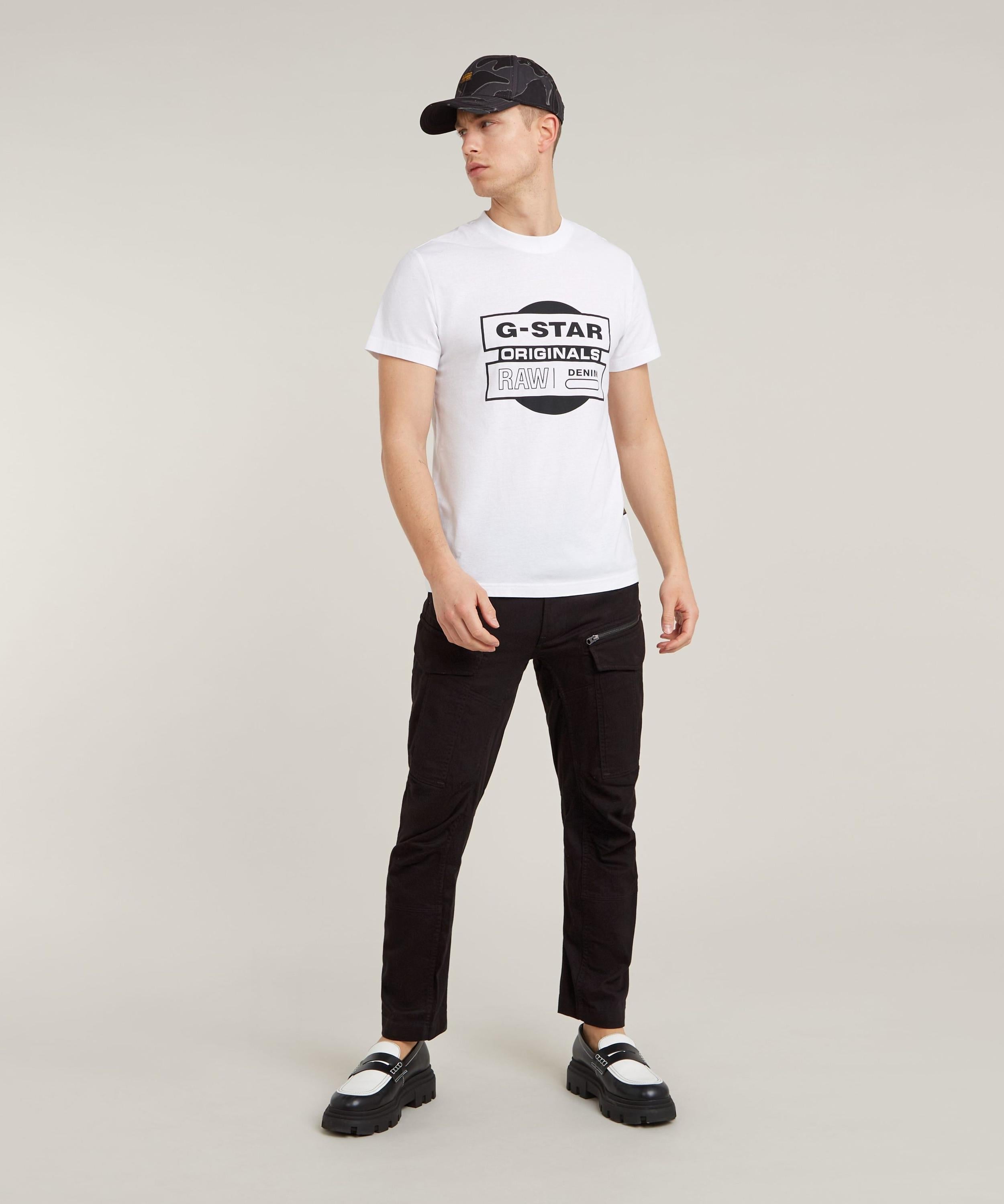 【公式ショップ】Originals Underground T-Shirt/ブランドロゴグラフィックプリントTシャツ ジースターロゥ トップス カットソー・Tシャツ ホワイト