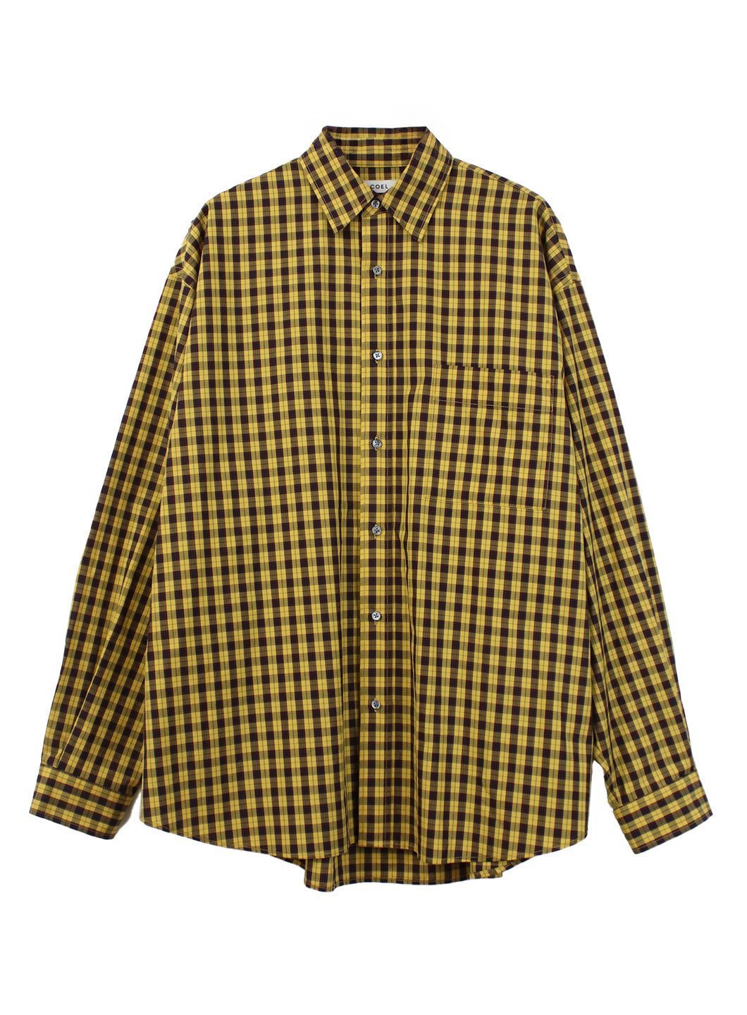 COEL kimyオーバーチェックシャツ コエル トップス シャツ・ブラウス イエロー グリーン【送料無料】のサムネイル