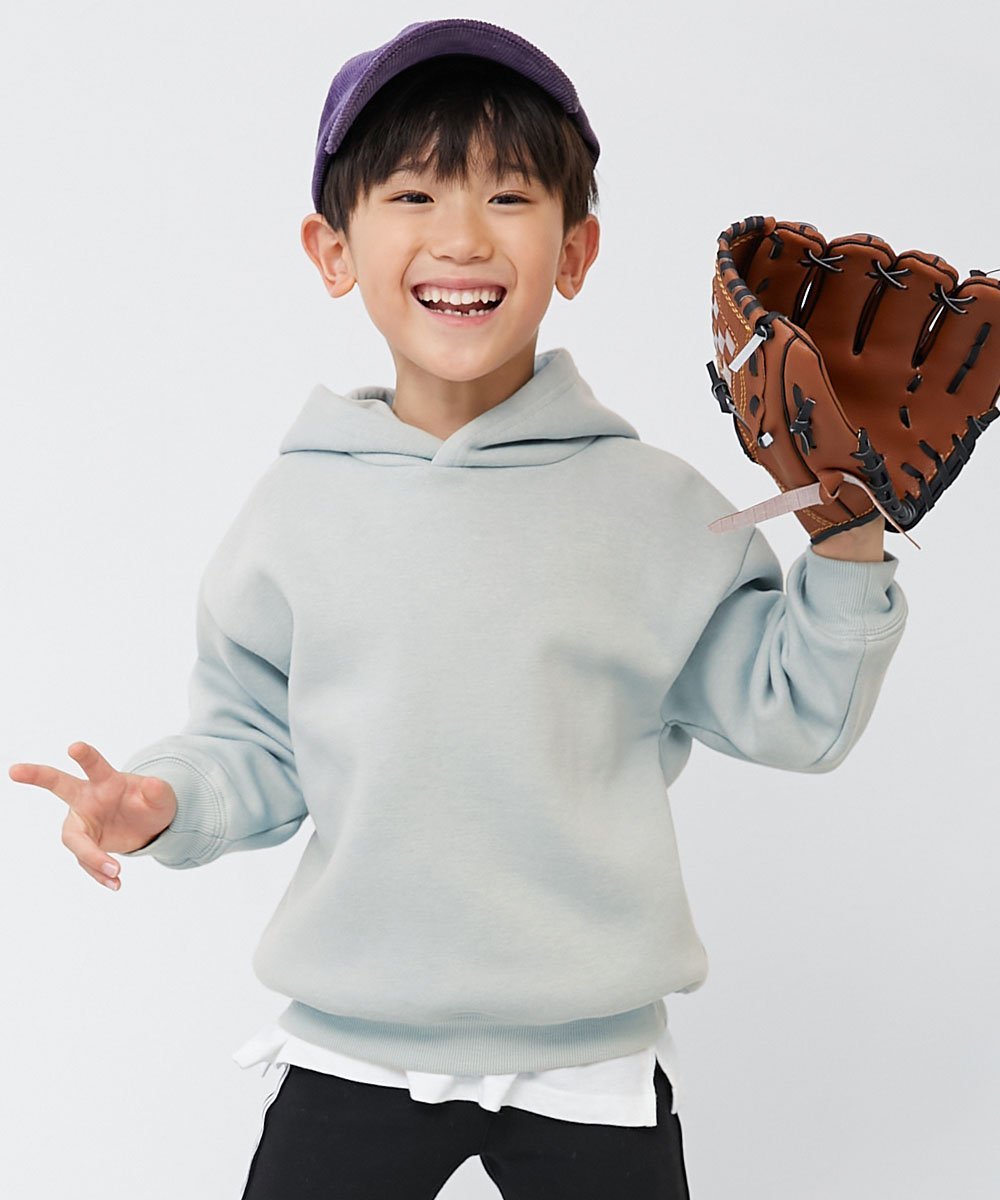 devirock ビッグシルエット 裏起毛プルパーカー プルパーカー パーカー トップス 25AW デビロック トップス パーカー・フーディー グレー グリーン ブラック ピンク 3