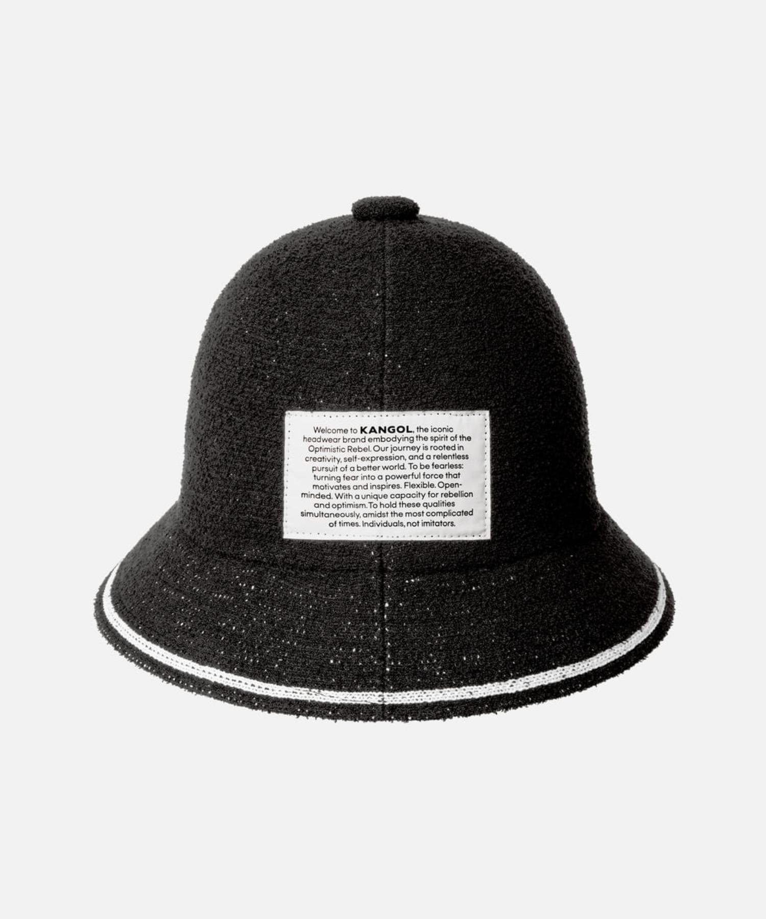 KANGOL FINE PRINT CASUAL / カンゴール オーバーライド 帽子 ハット ブラック