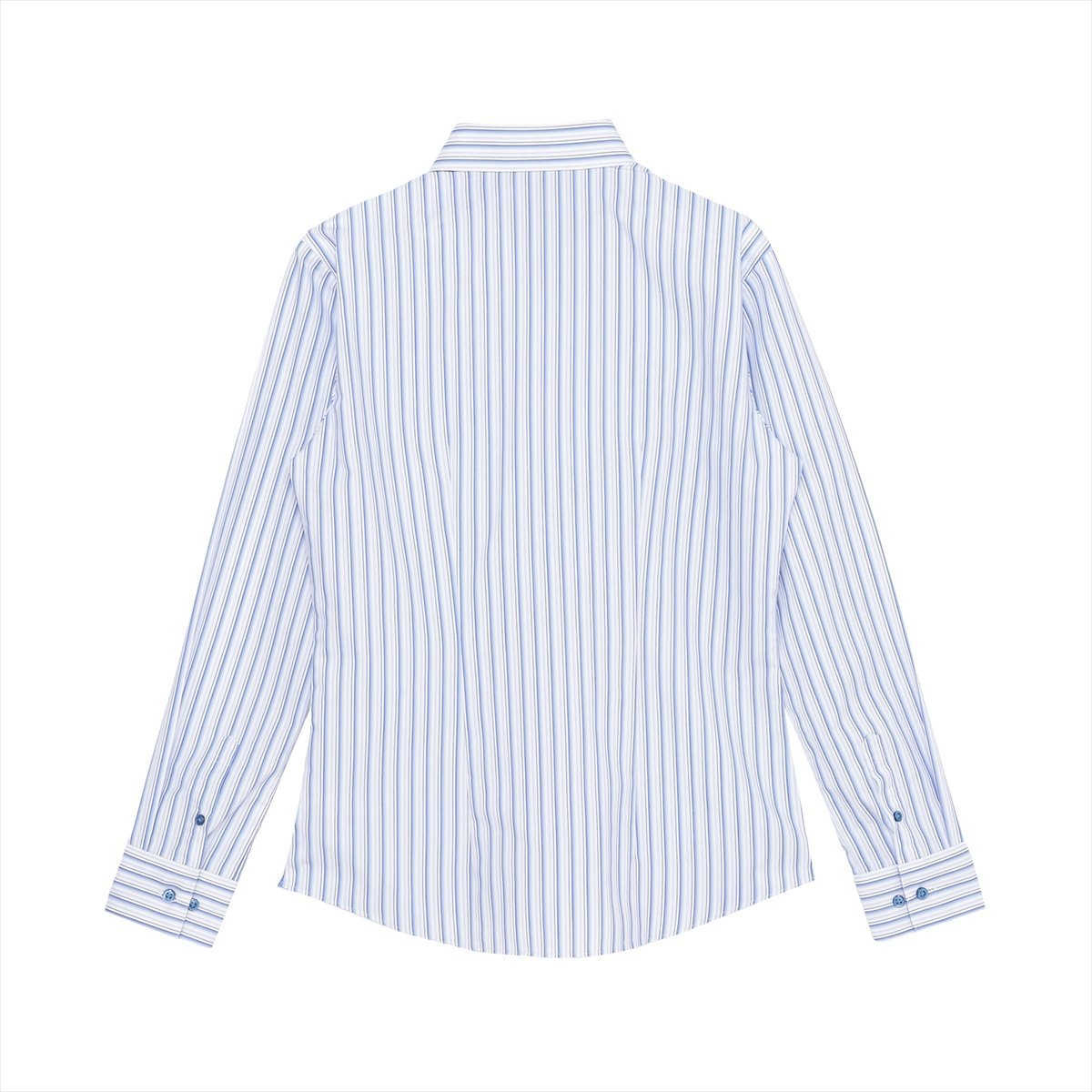 【透け防止】 スキッパー 長袖 形態安定 レディースシャツ BL01K300AB14K1S-13 トーキョーシャツ スーツ・フォーマル Yシャツ・カッターシャツ ブルー