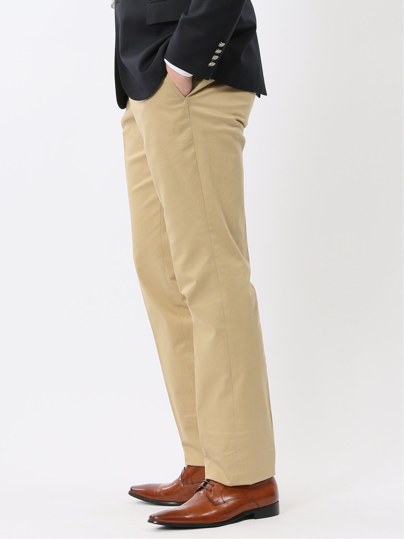 【SALE／30%OFF】TAKA-Q ストレッチ ウォッシャブル 綿混 ドレスチノ タカキュー パンツ スラックス・ドレスパンツ ベージュ【送料無料】