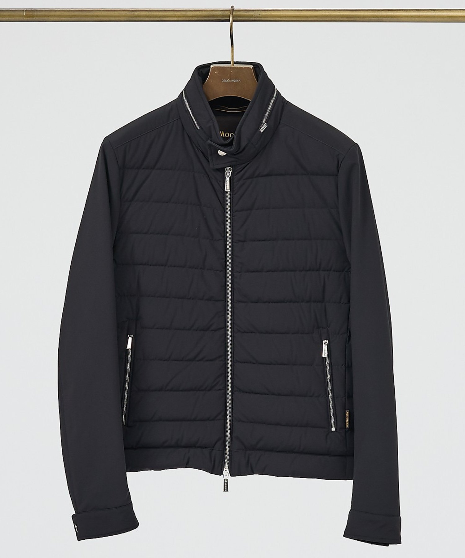 DESIGNWORKS 【MOORER/ムーレー】ダウン ブルゾン FILIPPO デザインワークス ジャケット・アウター ダウンジャケット・ダウンベスト ブラック グレー【送料無料】
