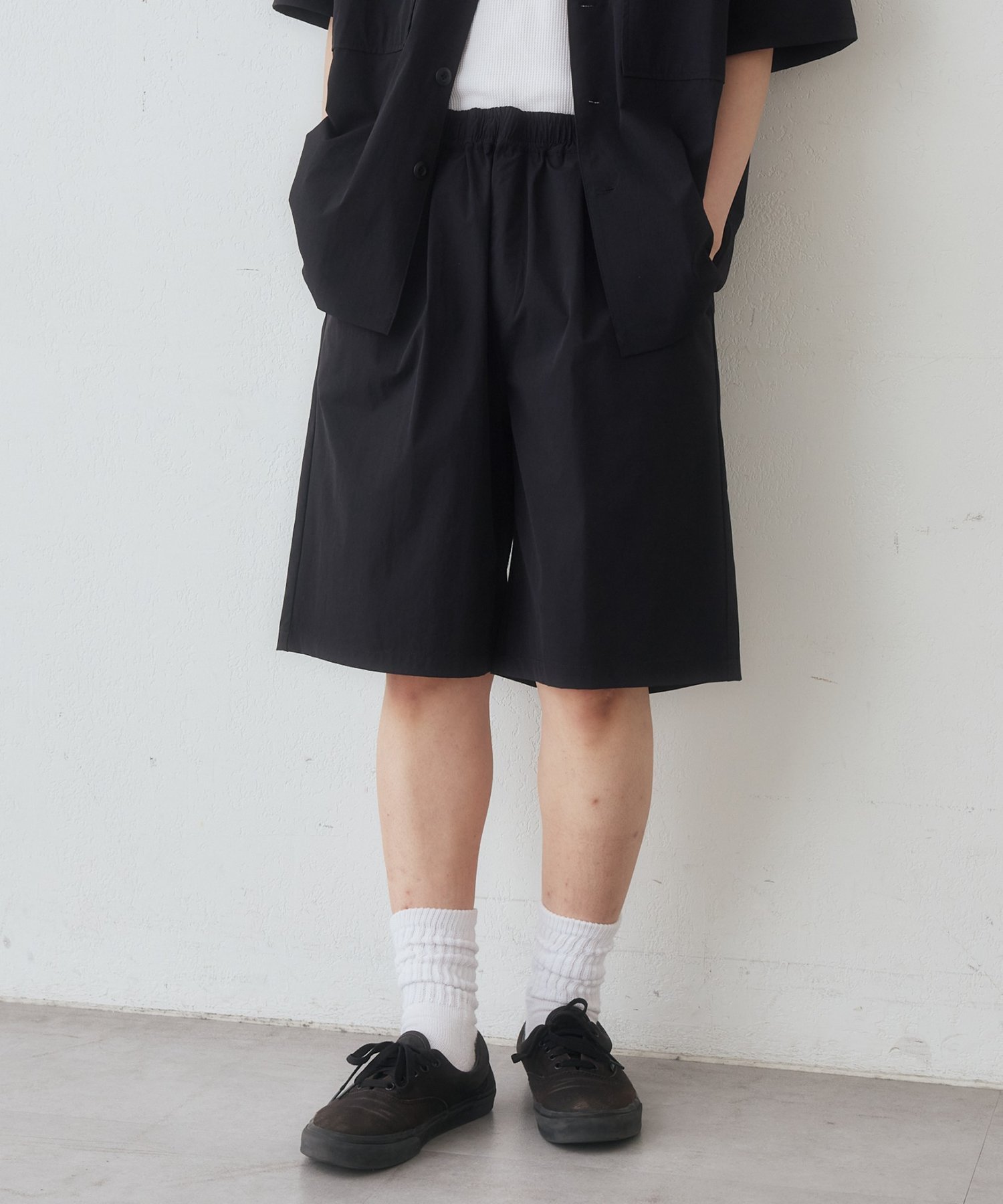 【Enlude/セットアップ対応】ユーティリティショートパンツ ディスコート パンツ その他のパンツ ブラック カーキグリーン