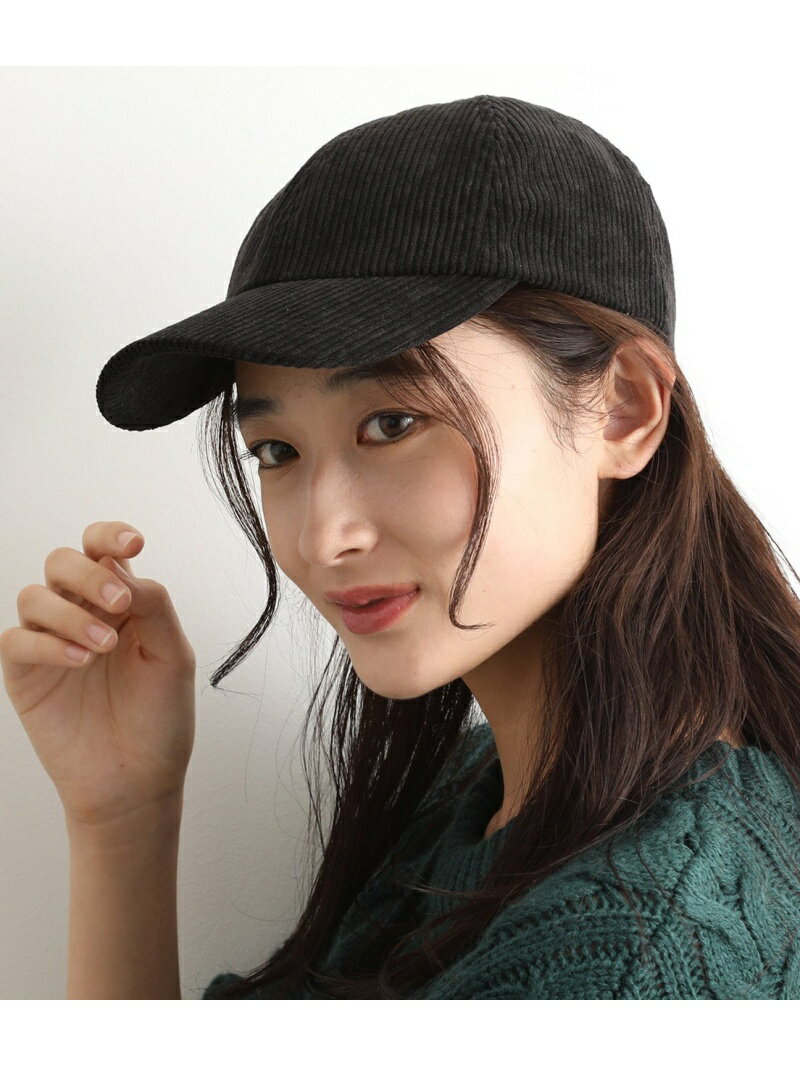 【SALE／70%OFF】VIS コーデュロイキャップ ビス 帽子 キャップ ブラック ブラウン ベージュのサムネイル