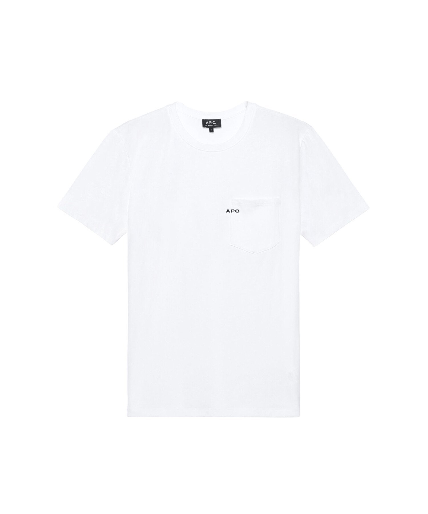 A.P.C. 刺繍入りポケットTシャツ アー・ぺー・セー トップス カットソー・Tシャツ ホワイト ベージュ ブラック【送料無料】