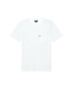 A.P.C. 刺繍入りポケットTシャツ アー ぺー セー トップス カットソー Tシャツ ホワイト ブラック【送料無料】