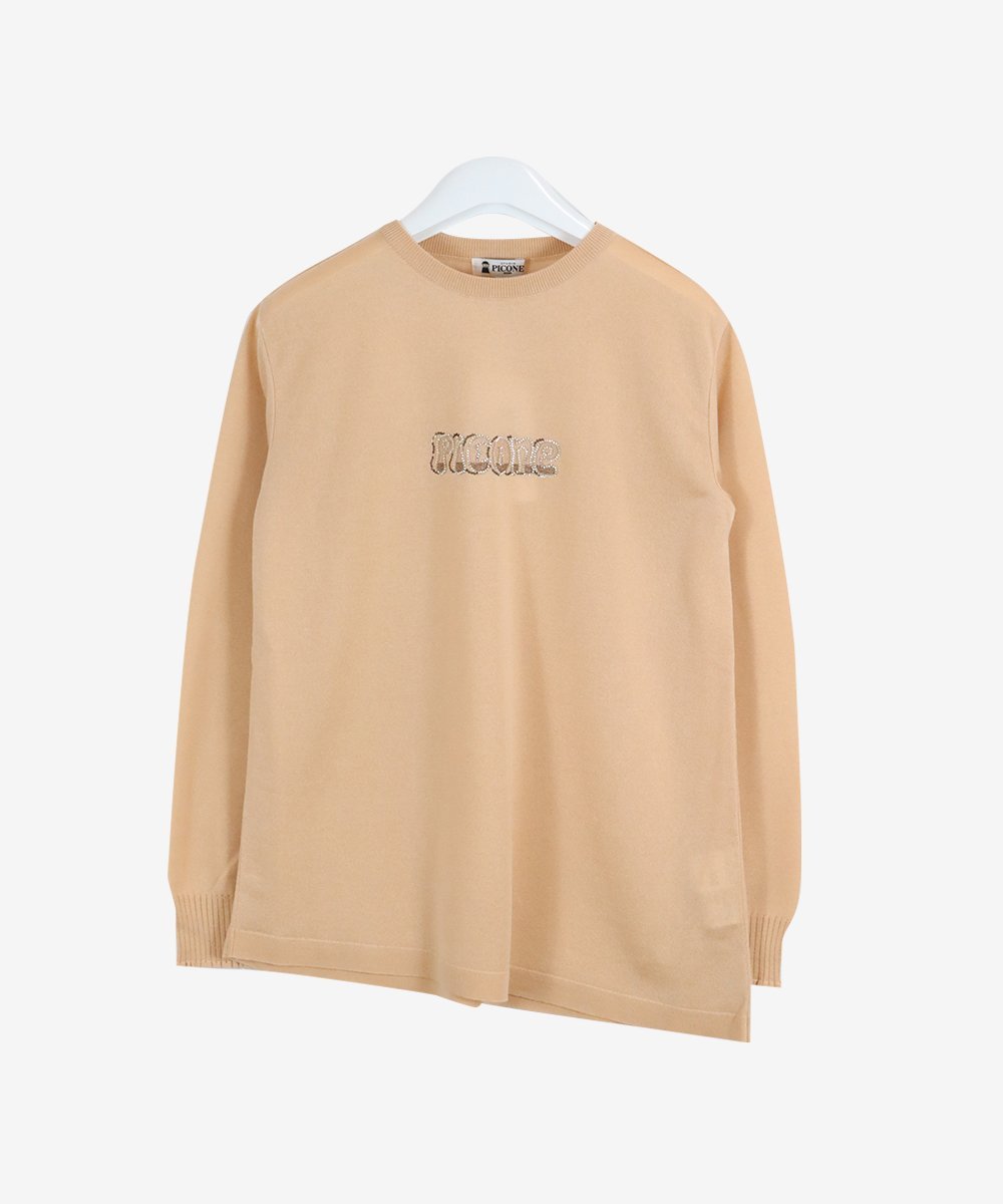 【SALE／40%OFF】STUDIO PICONE 裾アシンメトリーニット スタジオピッコーネ トップス ニット ブルー グレー ネイビー ホワイト【送料無料】