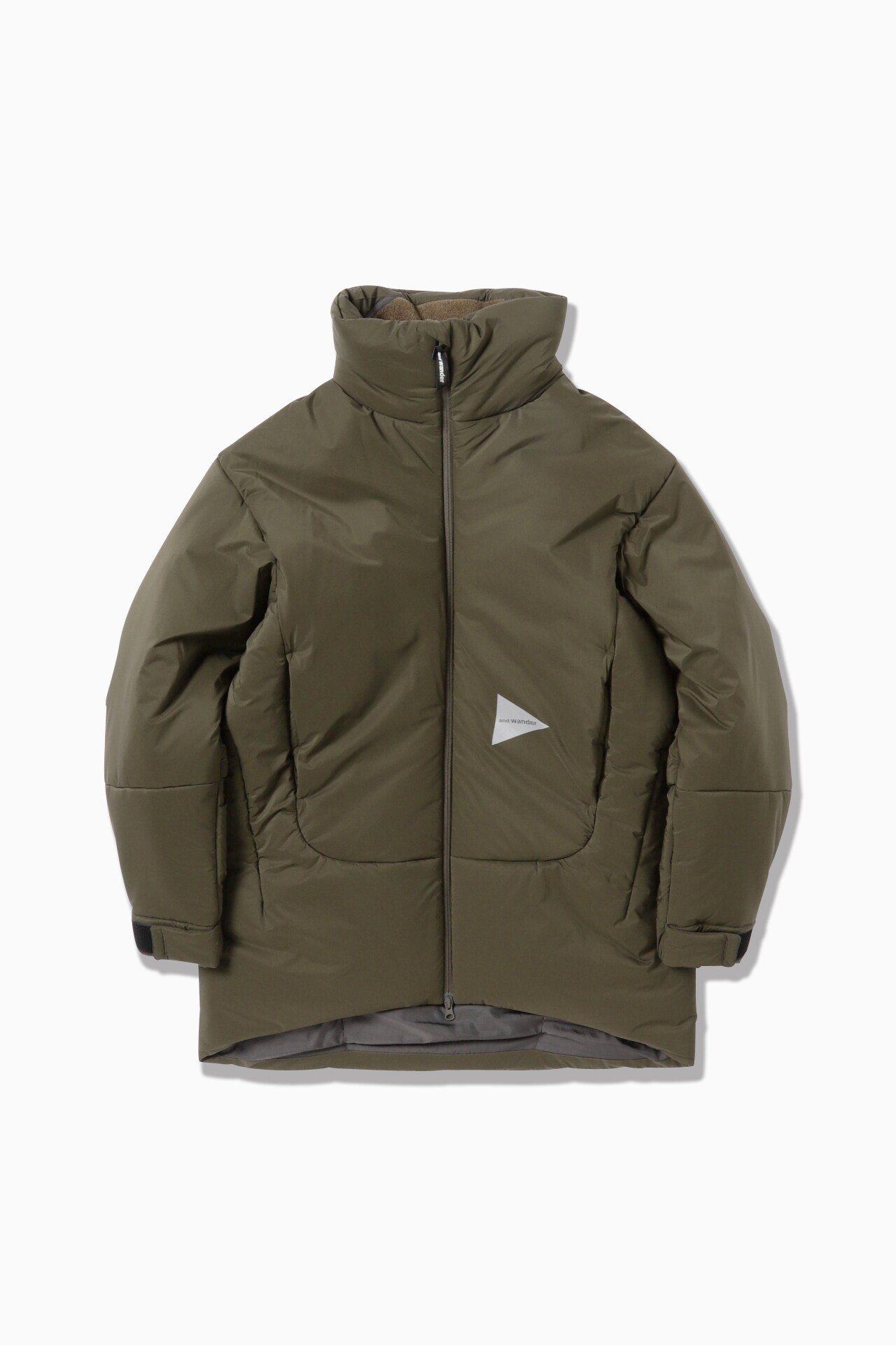 【SALE／30%OFF】and wander top fleece coat アンドワンダー ジャケット・アウター その他のジャケット・アウター グレー ベージュ ブラック【送料無料】